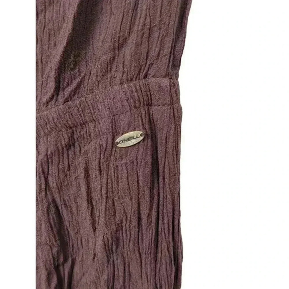 O'NEILL Womens Dark Mauve Sleeveless Jumpsuit Romper Ties in the Back Size M - Picture 9 of 11
